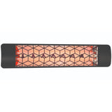 Black Stella Dual Element 39inch 5000 Watt Electric Patio Heater by Eurofase Heating