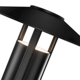 Black Ventt Outdoor Post Light by WAC Lighting in Zoomed View