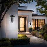 Black Ventt Outdoor Wall Sconce by WAC Lighting in Outdoor Area