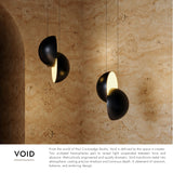 Black Void Pendant by Kuzco Lighting