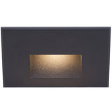 Black on Aluminum WL-LED100 Endurance Step And Wall Light by WAC Lighting