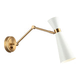 Blaze Wall Sconce 14 Inch White