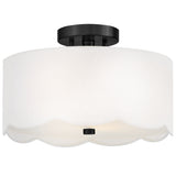 Bliss Semi-Flush Mount Black By Lark Living