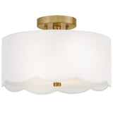Bliss Semi-Flush Mount Lacquered Brass By Lark Living