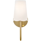 Bliss Wall Sconce Lacquered Brass By Lark Living - Front View1