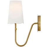 Bliss Wall Sconce Lacquered Brass By Lark Living - Side View