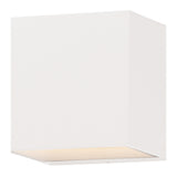 Blok Outdoor LED Wall Sconce by ET2 - 6.25 Inch White