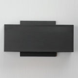 Blok Outdoor LED Wall Sconce Medium Black By ET2 - Lifestyle View1