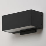 Blok Outdoor LED Wall Sconce Medium Black By ET2 - Lifestyle View3
