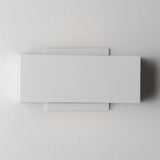 Blok Outdoor LED Wall Sconce Medium White By ET2 - Lifestyle View1