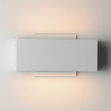 Blok Outdoor LED Wall Sconce Medium White By ET2 - Lifestyle View2