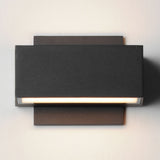 Blok Outdoor LED Wall Sconce Small Black By ET2 - Lifestyle View2