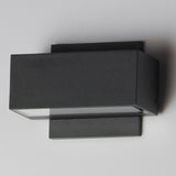 Blok Outdoor LED Wall Sconce Small Black By ET2 - Lifestyle View3