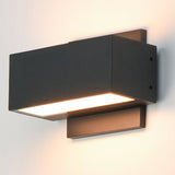 Blok Outdoor LED Wall Sconce Small Black By ET2 - Lifestyle View4