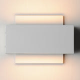 Blok Outdoor LED Wall Sconce Small White By ET2 - Lifestyle View2