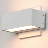 Blok Outdoor LED Wall Sconce Small White By ET2 - Lifestyle View4