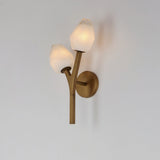 Blossom 2-Light LED Wall Sconce by ET2 - Natural Aged Brass