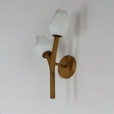 Blossom 2-Light LED Wall Sconce by ET2 - Natural Aged Brass