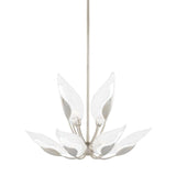 Blossom Chandelier - 10-Light - Silver Leaf by Hudson Valley