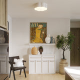 Blossom Flush Mount Antique White By Alora - Lifestyle View