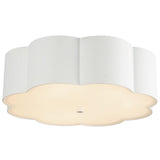 Blossom Flush Mount Antique White By Alora - With Light