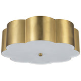 Blossom Flush Mount Brushed Gold By Alora - Front View