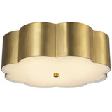 Blossom Flush Mount Brushed Gold By Alora - With Light