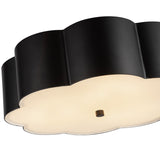 Blossom Flush Mount Matte Black By Alora - Detailed View