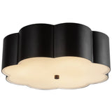 Blossom Flush Mount Matte Black By Alora - Wtih Light