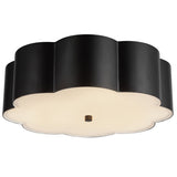 Blossom Flush Mount Matte Black By Alora