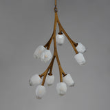 Blossom LED Chandelier by ET2 - 10-Light Vertical NAB
