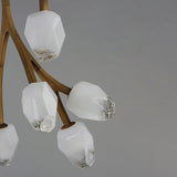 Blossom LED Chandelier by ET2 - 10-Light Vertical NAB