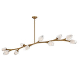 Blossom LED Pendant by ET2 - 10-Light Natural Aged Brass