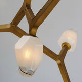 Blossom LED Pendant by ET2 - 5-Light Natural Aged Brass