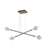 Blossom Moda Linear Chandelier Double Flat Bronze By Hammerton