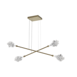 Blossom Moda Linear Chandelier Double Gilded Brass By Hammerton