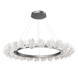 Blossom Ring Chandelier Large Graphite By Hammerton