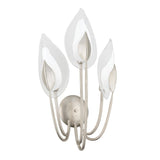 Blossom Wall Sconce - 3-Light - Silver Leaf by Hudson Valley