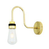 Bo Swan Neck Wall Light - Polished Brass