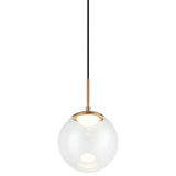 Boble Pendant Light Small Aged Gold Brass By Matteo