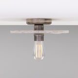 Bog Oak Ceiling Light - Antique Silver