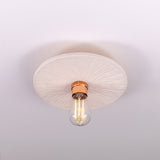 Bog Oak Ceiling Light - Polished Copper