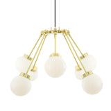 Boho 8 Arm Chandelier - Antique Brass