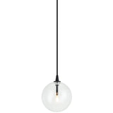 Bolha Pendant Light Small Black By Matteo - Front View
