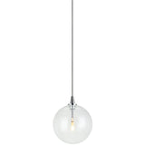Bolha Pendant Light Small Chrome By Matteo - Front View