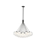 Bolla Suspension By Kuzco, 19 Lights, Finish: Black, , | Casa Di Luce Lighting