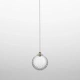 Bolle Pendant Light By Vistosi, Size: Small, Color: Crystal Bubbles, Satin Nickel, , | Casa Di Luce Lighting