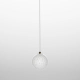Bolle Pendant Light By Vistosi, Size: Small, Color: White Bubbles, Satin Nickel, , | Casa Di Luce Lighting