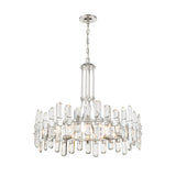Bolton Rock Crystal Chandelier 31" Polished Nickel