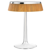 Bon Jour Table Lamp Rattan Chrome By Flos